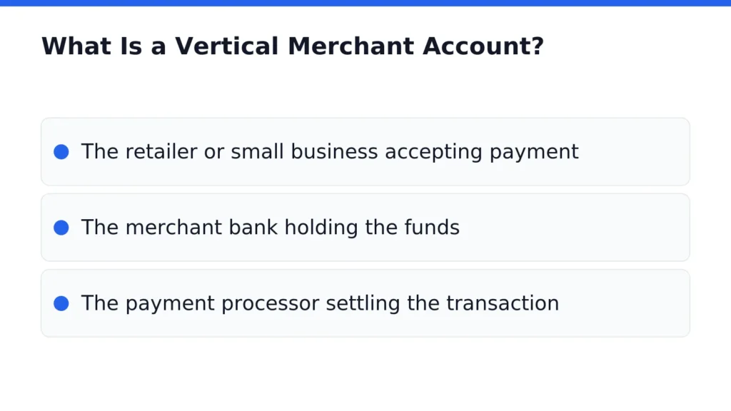 What Is a Vertical Merchant Account