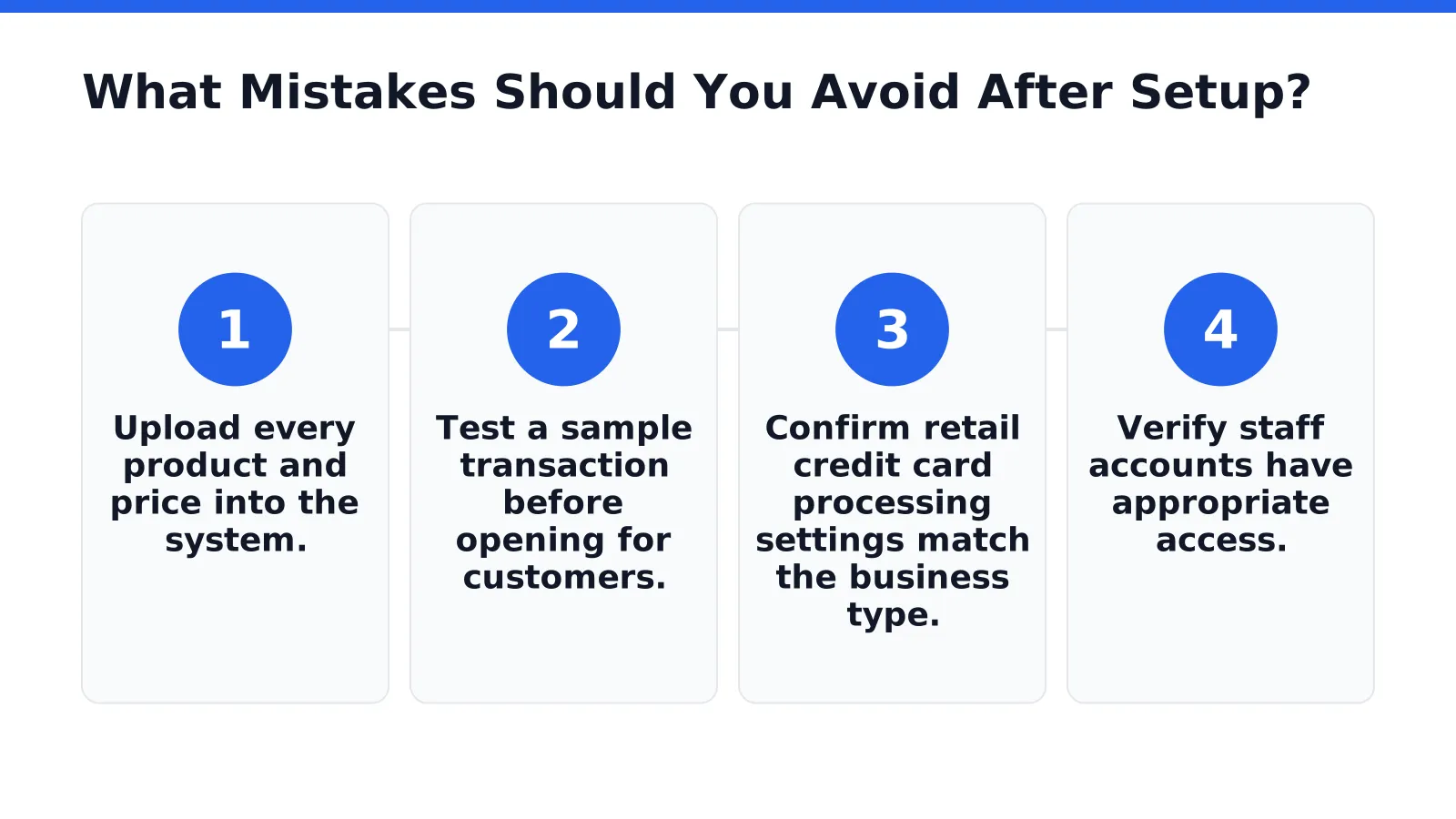 What Mistakes Should You Avoid After Setup
