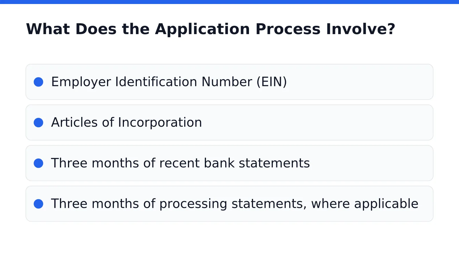 What Does the Application Process Involve
