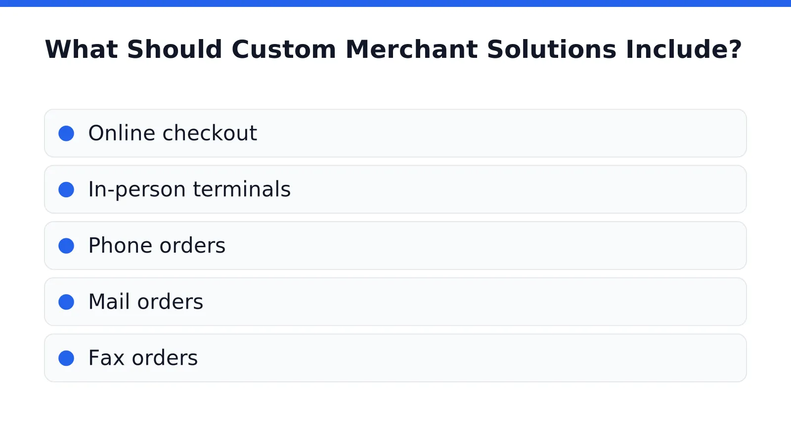 What Should Custom Merchant Solutions Include in High-Growth Verticals