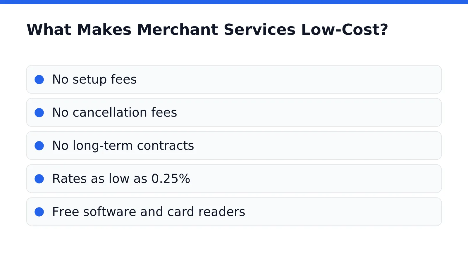 What Makes Merchant Services Low-Cost in Small Businesses